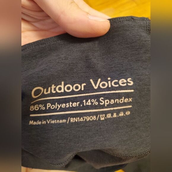 Outdoor Voices Warmup 7/8 Legging Midweight Gym Activewear Tight Dark Grey. S. - Picture 6 of 10